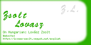 zsolt lovasz business card